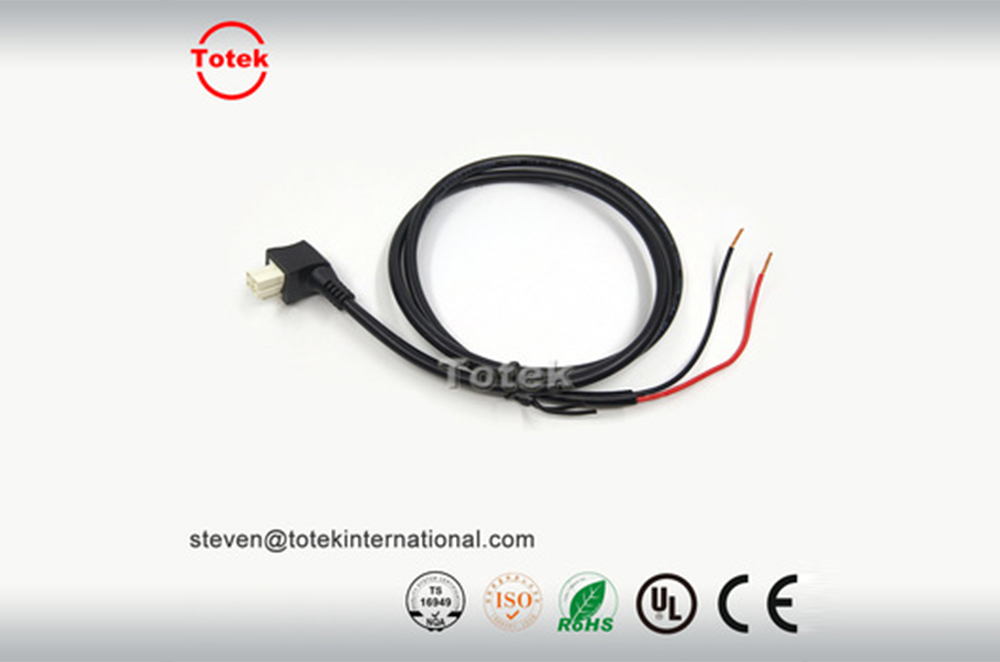 TE 1-1586019 VAL-U-LOK V0 4Pin female right angle pitch 4.2mm overmolded mini fit customized wire harness